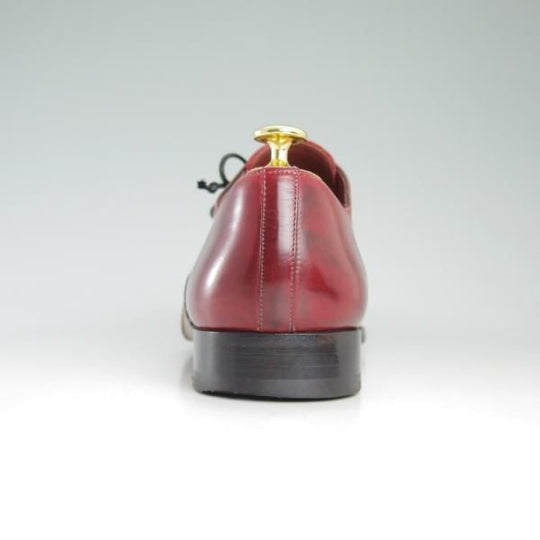 美品★(スペイン製)マグナーニ SIZE 42【★オパンケ/ボロネーゼ製法】ホールカット/赤系/カーフ/MAGNANNI★d278