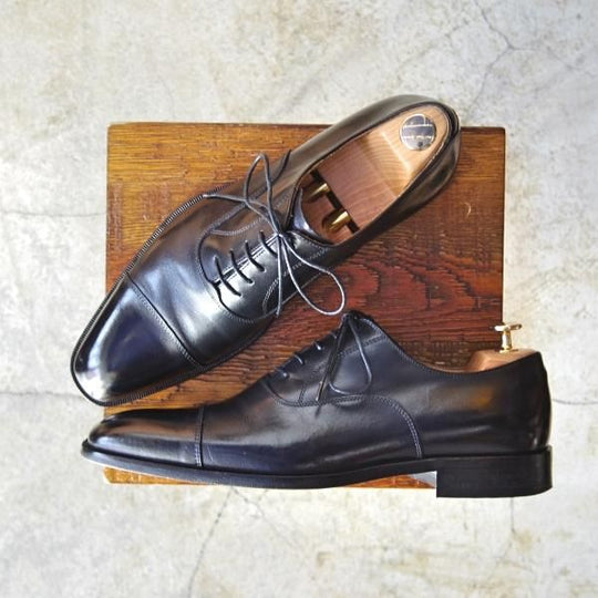 極上★トレーディングポスト SIZE 41【イタリア製★ストレートチップ】WK354/カーフ/黒/メンズ/Trading Post★d279