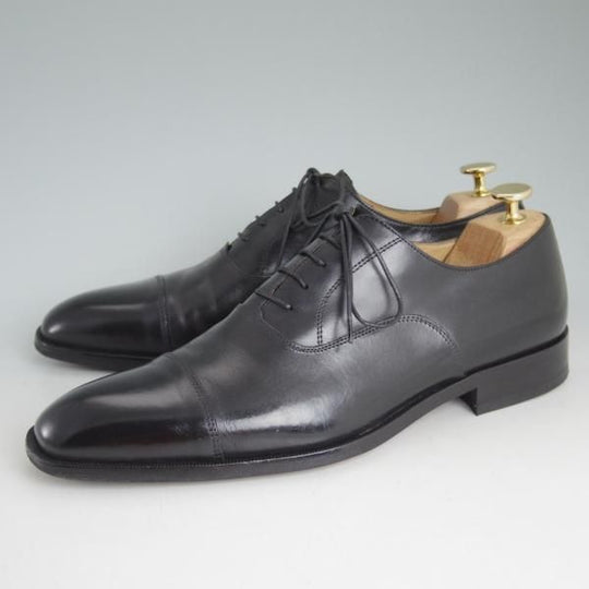 極上★トレーディングポスト SIZE 41【イタリア製★ストレートチップ】WK354/カーフ/黒/メンズ/Trading Post★d279