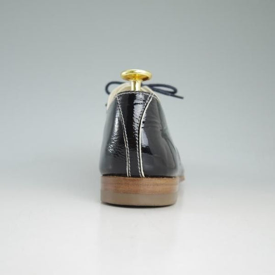 美品★ジルサンダー(レディース) SIZE 34.5【★パテントレザー/プレーントゥ】835/黒/ブラック/靴/シューズ/JIL SANDER★d280