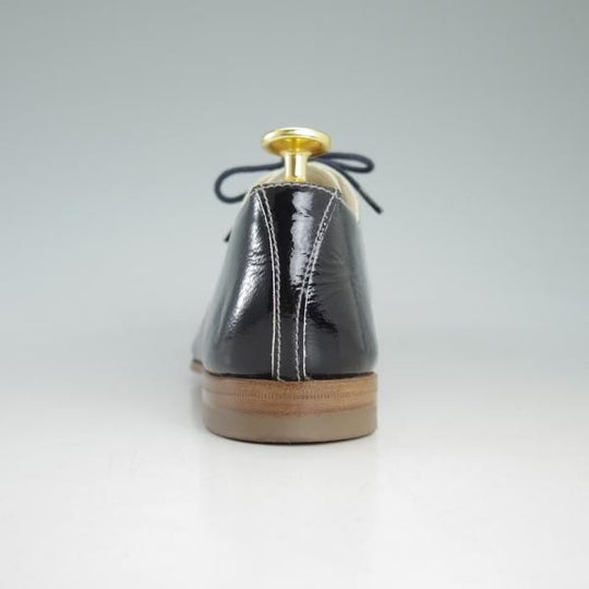 美品★ジルサンダー(レディース) SIZE 34.5【★パテントレザー/プレーントゥ】835/黒/ブラック/靴/シューズ/JIL SANDER★d280