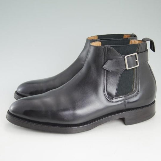 極上★ジョンロブ 8E【貴重★サイドゴアブーツ/8695ラスト】カーフ/黒/メンズ/JOHN LOBB★d287