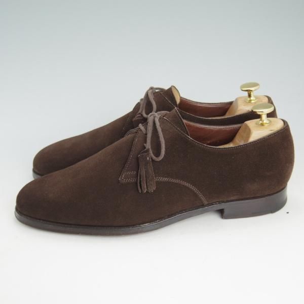 美品★クロケット&ジョーンズ 8E【★トゥモローランド別注/TOMORROWLAND】317ラスト/Burford/スエード/濃茶/メンズ/Crockett&Jones★d290