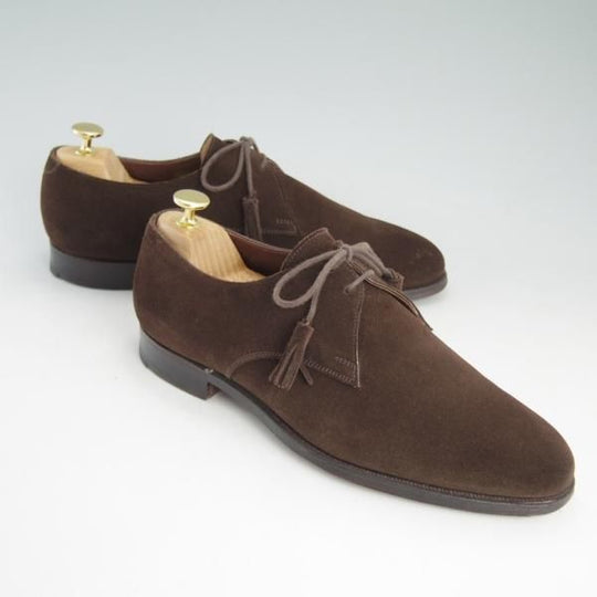 美品★クロケット&ジョーンズ 8E【★トゥモローランド別注/TOMORROWLAND】317ラスト/Burford/スエード/濃茶/メンズ/Crockett&Jones★d290