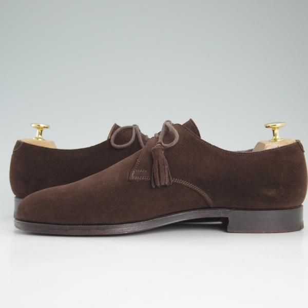 美品★クロケット&ジョーンズ 8E【★トゥモローランド別注/TOMORROWLAND】317ラスト/Burford/スエード/濃茶/メンズ/Crockett&Jones★d290
