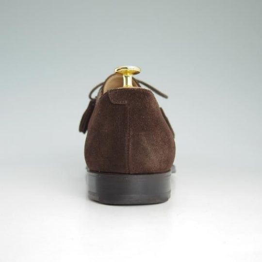 美品★クロケット&ジョーンズ 8E【★トゥモローランド別注/TOMORROWLAND】317ラスト/Burford/スエード/濃茶/メンズ/Crockett&Jones★d290