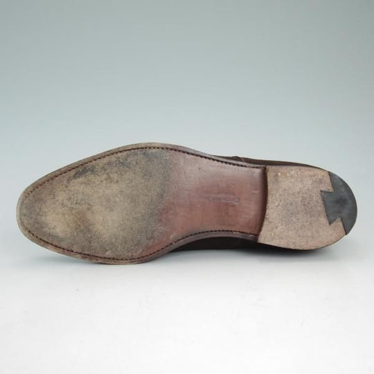 美品★クロケット&ジョーンズ 8E【★トゥモローランド別注/TOMORROWLAND】317ラスト/Burford/スエード/濃茶/メンズ/Crockett&Jones★d290