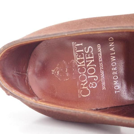 美品★クロケット&ジョーンズ 8E【★トゥモローランド別注/TOMORROWLAND】317ラスト/Burford/スエード/濃茶/メンズ/Crockett&Jones★d290