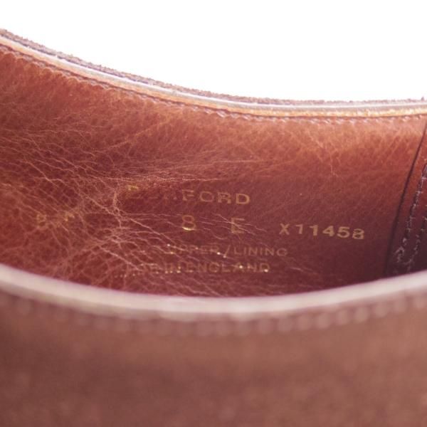美品★クロケット&ジョーンズ 8E【★トゥモローランド別注/TOMORROWLAND】317ラスト/Burford/スエード/濃茶/メンズ/Crockett&Jones★d290