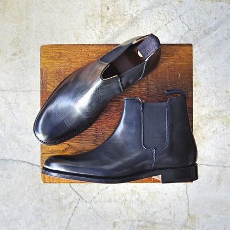 新品★(英)グレンソン(レディース) SIZE 4【貴重★サイドゴアブーツ】210015/黒/カーフ/GRENSO★d291