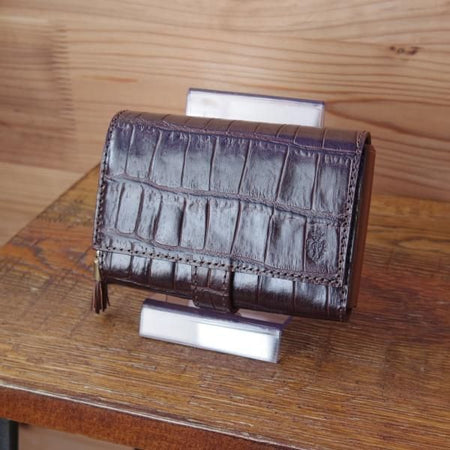 未使用★フェリージ/Felisi【★二つ折り財布/3500/SA/コロコロ】エンボスレザー/本革/レザー/濃茶/ダークブラウン/メンズ&レディース兼★d296