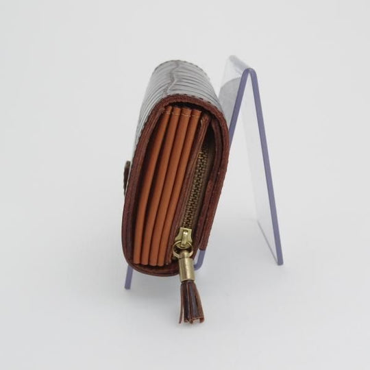 未使用★フェリージ/Felisi【★二つ折り財布/3500/SA/コロコロ】エンボスレザー/本革/レザー/濃茶/ダークブラウン/メンズ&レディース兼★d296