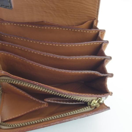 未使用★フェリージ/Felisi【★二つ折り財布/3500/SA/コロコロ】エンボスレザー/本革/レザー/濃茶/ダークブラウン/メンズ&レディース兼★d296