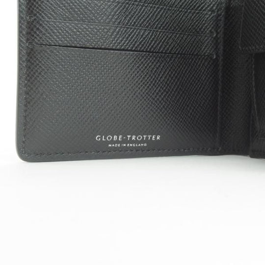 未使用★(英)グローブ・トロッター【★二つ折り財布】レザー/本革/黒/メンズ/GLOBE TROTTER★d297