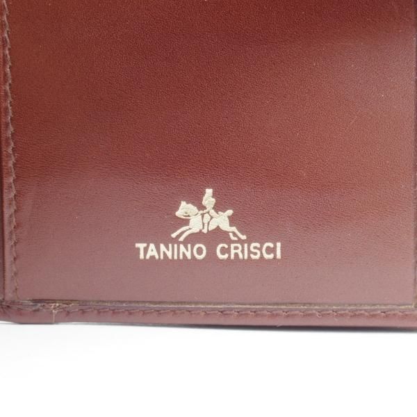 未使用★(伊)タニノクリスチー【貴重★二つ折り財布】レザー/本革/茶/メンズ&レディース兼/TANINO CRISCI★d298