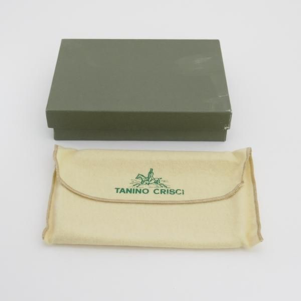 未使用★(伊)タニノクリスチー【貴重★二つ折り財布】レザー/本革/茶/メンズ&レディース兼/TANINO CRISCI★d298