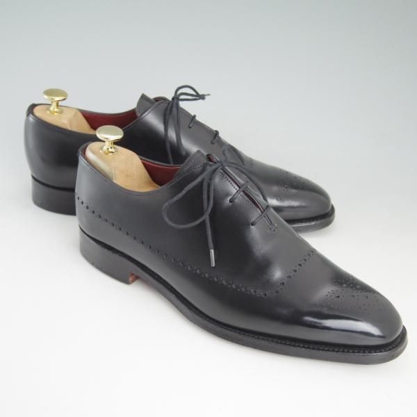 極美品★(英)チーニー 7.5F【★ポールスミス別注/Paul Smith】3888ラスト/ホールカット/黒/カーフ/メンズ/CHEANEY★d300