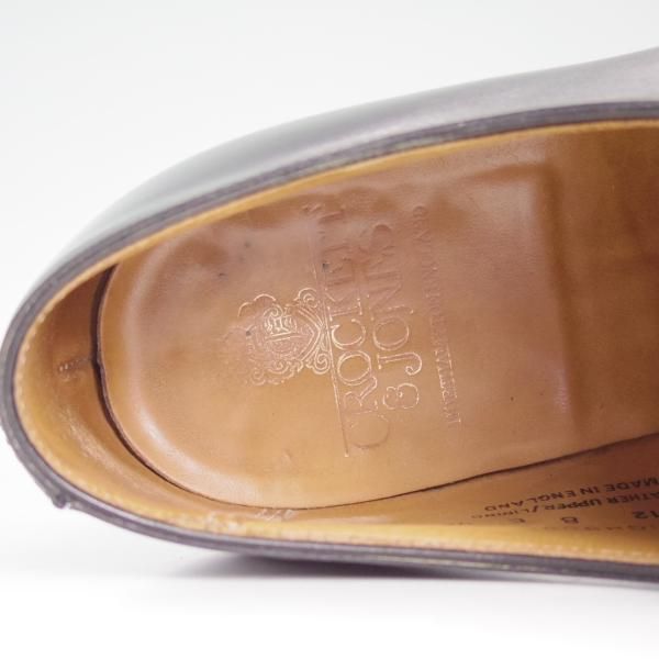 極上★クロケット&ジョーンズ 8E【★ダイナイトソール仕様/HIGHBURY/ハイバリー】348ラスト/Vフロント/黒/カーフ/Crockett&Jones★d302