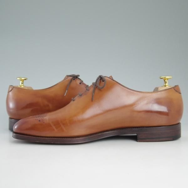 極美品★エドワードグリーン UK8E【★ラルフローレン別注/Ralph Lauren/89ラスト】ホールカット/茶/カーフ/EDWARD GREEN★d305