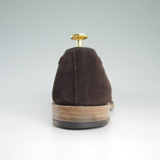 極上★チャーチ 80F/UK8【★フォスバリー/FOSBURY】93ラスト/タッセルローファー/4都市ロゴ/スエード/茶/メンズ/Church's★d319