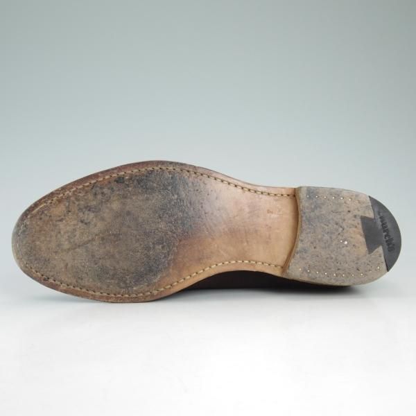 極上★チャーチ 80F/UK8【★フォスバリー/FOSBURY】93ラスト/タッセルローファー/4都市ロゴ/スエード/茶/メンズ/Church's★d319