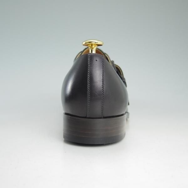 新品★forme/フォルメ 27cm/7【★メンズ/fm-70/Belted blucher】日本製/モンクストラップ/カーフ/黒★d323