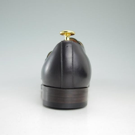 新品★forme/フォルメ 27cm/7【★メンズ/fm-70/Belted blucher】日本製/モンクストラップ/カーフ/黒★d323