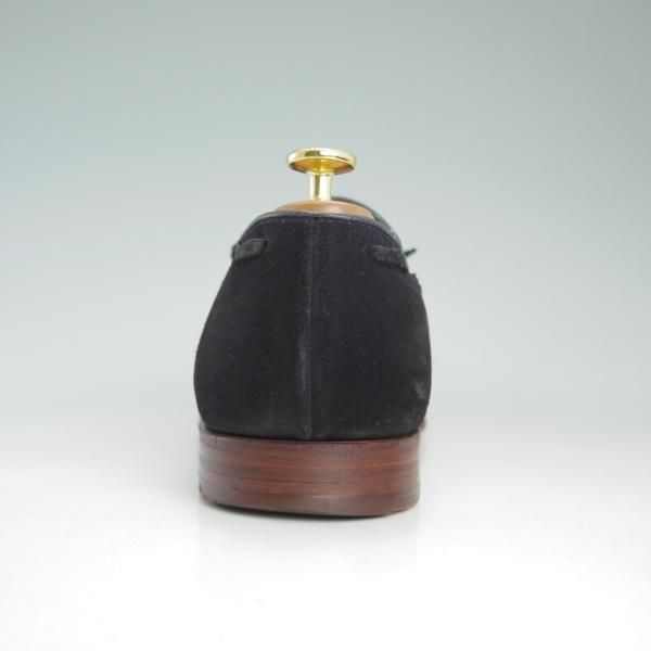 美品★クロケット&ジョーンズ 8E【ビームス別注★REDBOURN】ネイビー/リボンローファー/紺/メンズ/BEAMS F/Crockett&Jones★d328