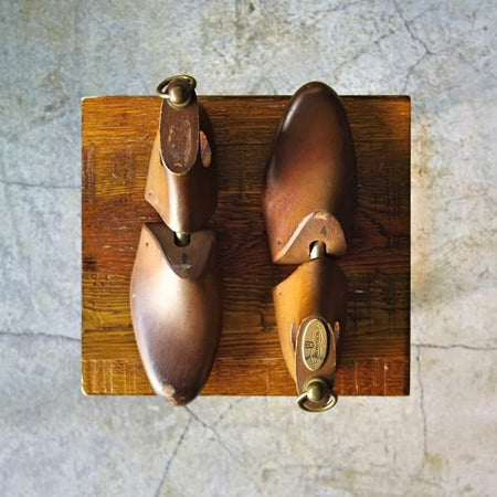 ★J.M.ウェストン(レディース) SIZE 4【貴重★旧ロゴの純正ブーツ用シューツリー/039】木製シューキーパー/Weston/ウエストン(レディース)★d333