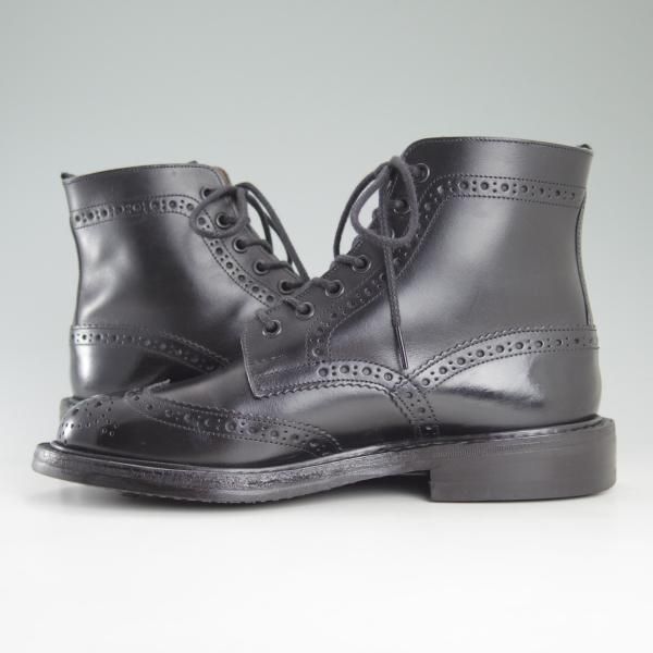 美品★トリッカーズ SIZE 6.5【ダイナイトソール仕様★M2508/モールトン/MALTON】カントリーブーツ/黒/カーフ/メンズ/Tricker's★d336