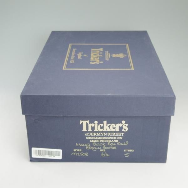 美品★トリッカーズ SIZE 6.5【ダイナイトソール仕様★M2508/モールトン/MALTON】カントリーブーツ/黒/カーフ/メンズ/Tricker's★d336