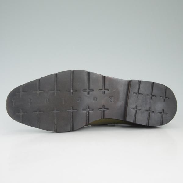 極上★(仏)ベルルッティ SIZE 6.5【★パフォーレーション/Uチップ】緑/グレインレザー/Berluti★d341