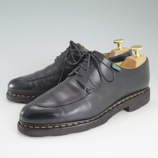 極上★パラブーツ(レディース) SIZE 3【貴重★Uチップ/VELEY】黒/NOIR/カーフ/グリフソール/Paraboot★d345