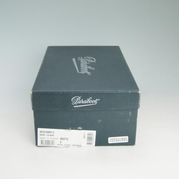 極上★パラブーツ(レディース) SIZE 3【貴重★Uチップ/VELEY】黒/NOIR/カーフ/グリフソール/Paraboot★d345