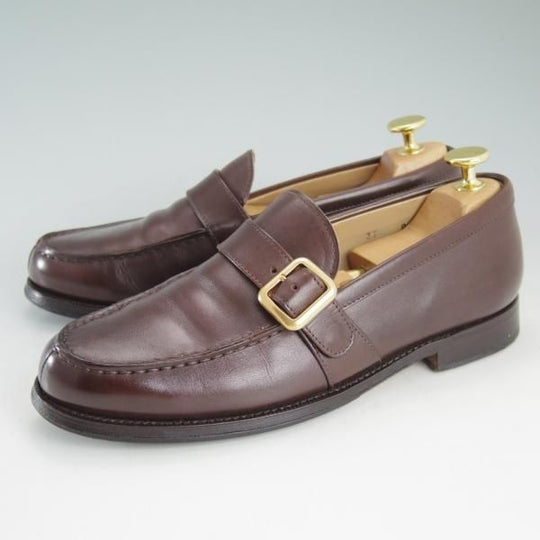 極上★チャーチ(レディース) SIZE 37【貴重★モンクストラップ/ブラックラピド製法】ローファー/濃茶/カーフ/Church's★d346