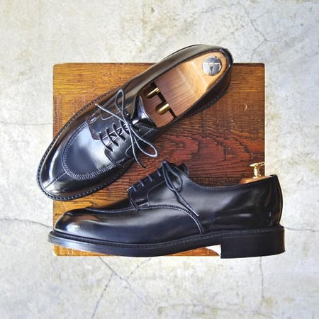 ほぼ未使用★(英)アルフレッドサージェント UK7【★WESTONロジェ似寄りモデル】Uチップ/黒/サージェント/メンズ/Alfred Sargent★d349