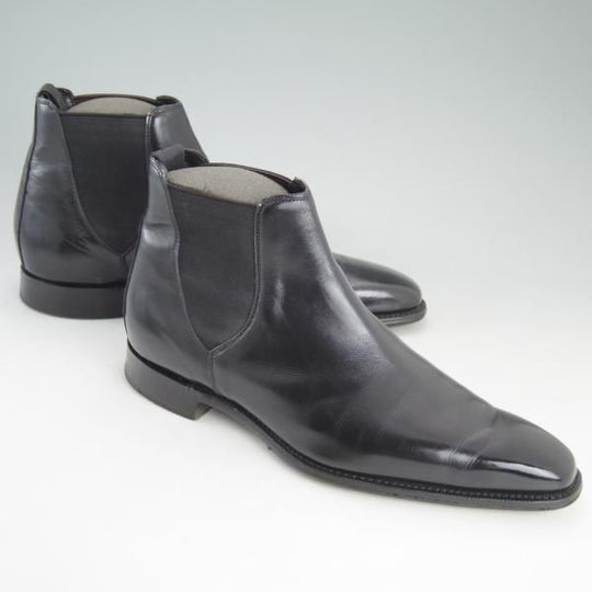 極上★(英)チーニー UK8.5程度【★ポールスミス別注/Paul Smith/サイドゴアブーツ】黒/メンズ/シューズ/靴/カーフ/CHEANEY★d350
