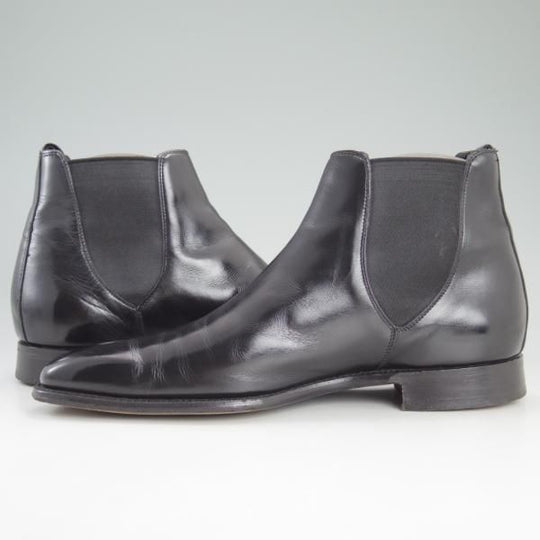 極上★(英)チーニー UK8.5程度【★ポールスミス別注/Paul Smith/サイドゴアブーツ】黒/メンズ/シューズ/靴/カーフ/CHEANEY★d350