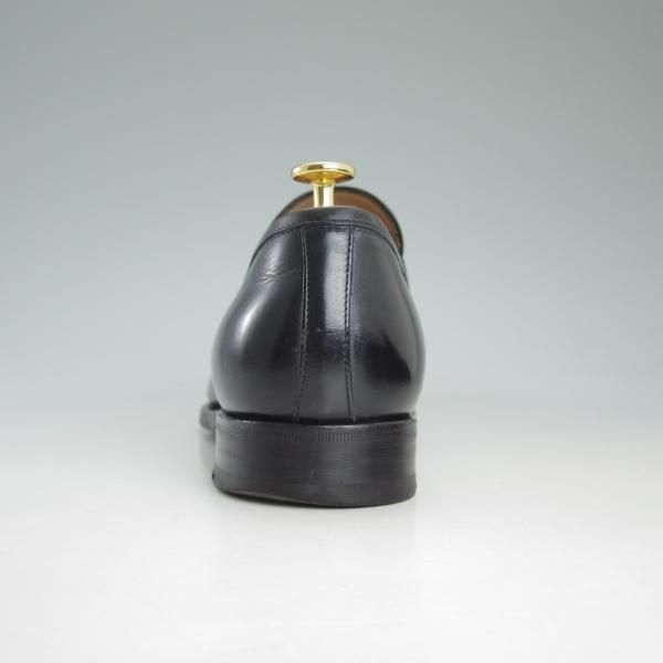 極上★(伊)サントーニ SIZE 7.5【上級★グッドイヤーウェルテッド製法/コインローファー】14714-51/黒/カーフ/メンズ/Santoni★d351
