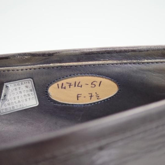 極上★(伊)サントーニ SIZE 7.5【上級★グッドイヤーウェルテッド製法/コインローファー】14714-51/黒/カーフ/メンズ/Santoni★d351