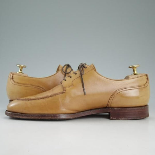 極上★クロケット&ジョーンズ 6E【★ニューポート/NEWPORT/341ラスト】Uチップ/薄茶/カーフ/メンズ/Crockett&Jones★d353
