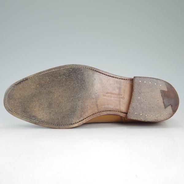 極上★クロケット&ジョーンズ 6E【★ニューポート/NEWPORT/341ラスト】Uチップ/薄茶/カーフ/メンズ/Crockett&Jones★d353