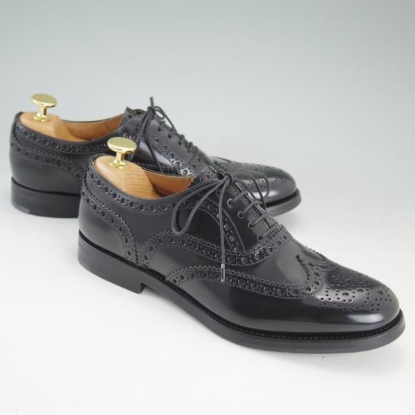 新品★チャーチ(レディース) SIZE 36.5【定価￥85,320-★バーウッド/BURWOOD WG】ポリッシュドバインダーカーフ/黒/Church's★d357