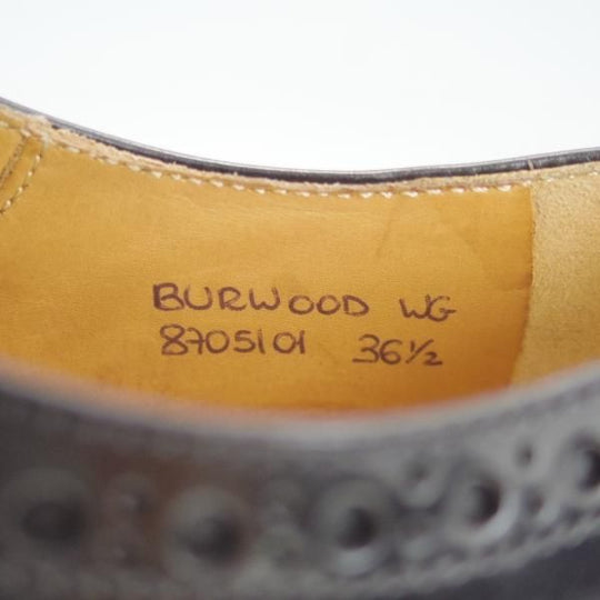 新品★チャーチ(レディース) SIZE 36.5【定価￥85,320-★バーウッド/BURWOOD WG】ポリッシュドバインダーカーフ/黒/Church's★d357