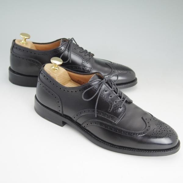 未使用★オールデン 7D【希少★フルブローグ/ダービー/967】アバディーンラスト/カーフ/黒/ウイングチップ/Alden★d362