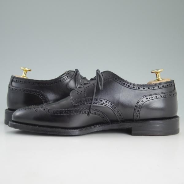 未使用★オールデン 7D【希少★フルブローグ/ダービー/967】アバディーンラスト/カーフ/黒/ウイングチップ/Alden★d362