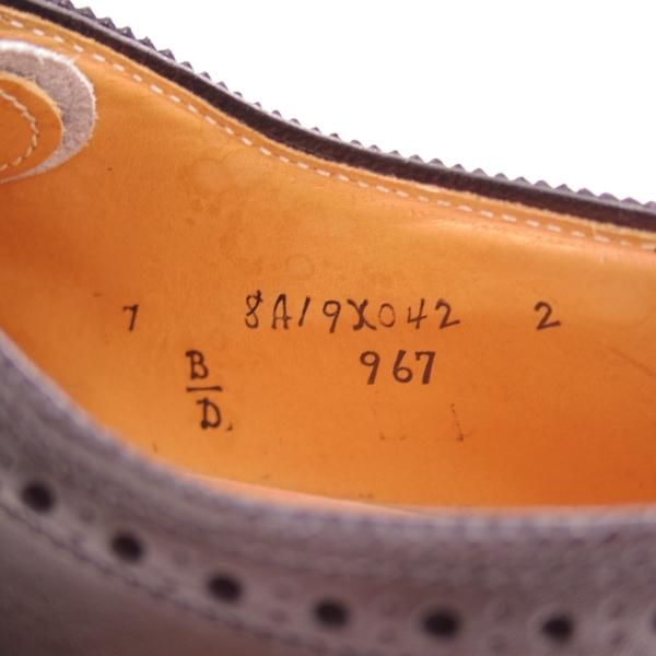 未使用★オールデン 7D【希少★フルブローグ/ダービー/967】アバディーンラスト/カーフ/黒/ウイングチップ/Alden★d362