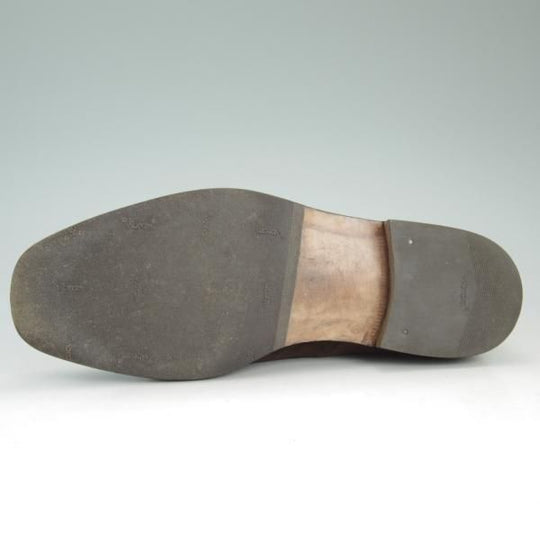 極上★(伊)シルヴァノ・ラッタンジ SIZE 8【貴重★ベンティベーニャ製法/ダブルモンク】スエード/濃茶/シルバノ/Silvano Lattanzi★d369