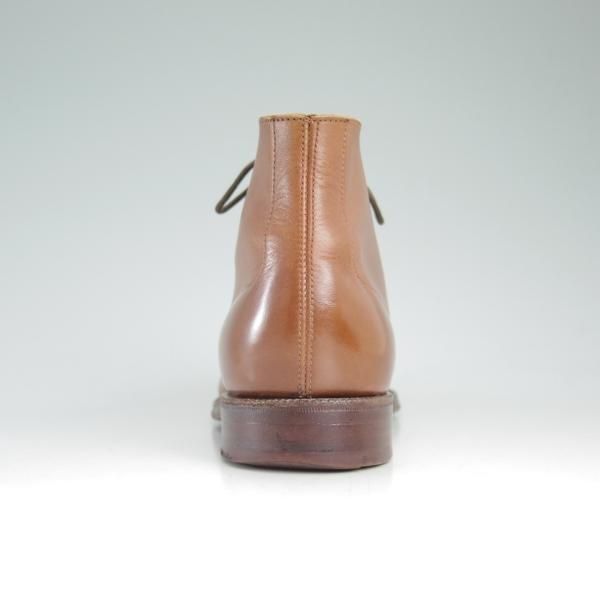 極上★クロケット&ジョーンズ 5E【★(英)ジョージクレバリー別注/GEORGE CLEVERLEY】チャッカブーツ/茶/カーフ/Crockett&Jones★d375