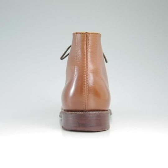 極上★クロケット&ジョーンズ 5E【★(英)ジョージクレバリー別注/GEORGE CLEVERLEY】チャッカブーツ/茶/カーフ/Crockett&Jones★d375
